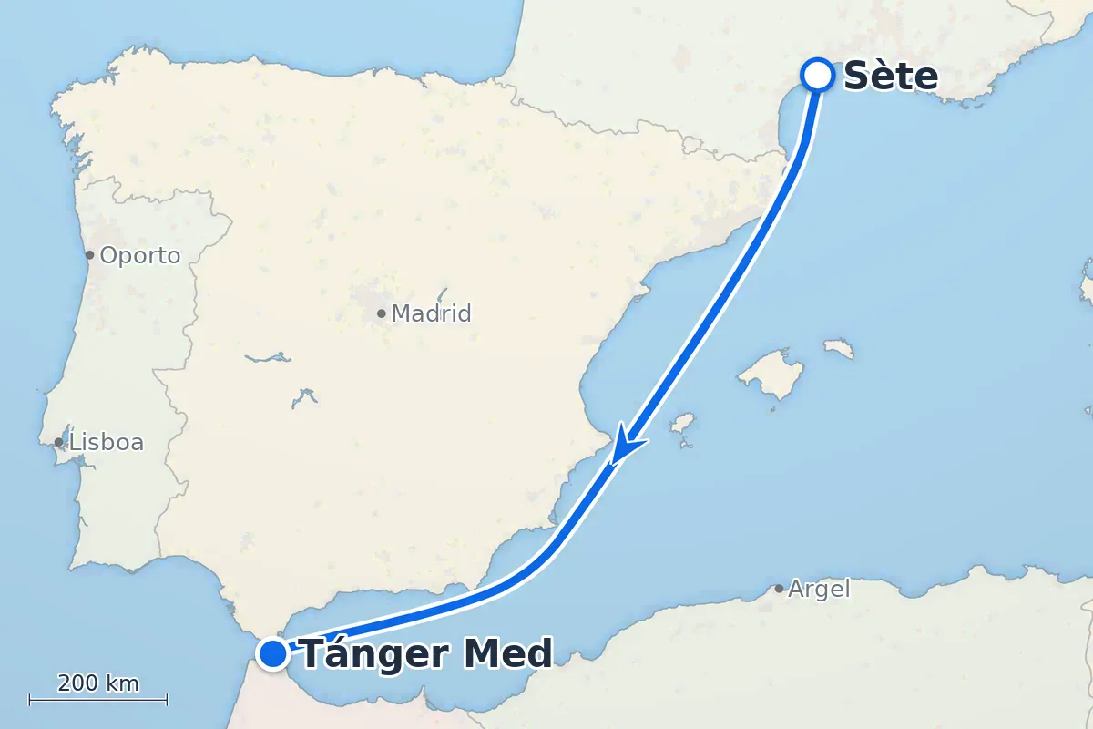 Sète - Tánger Med
