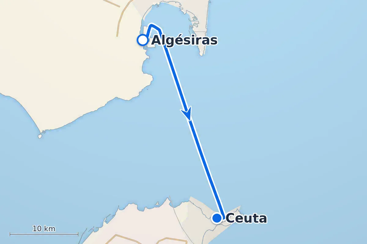 Algésiras - Ceuta